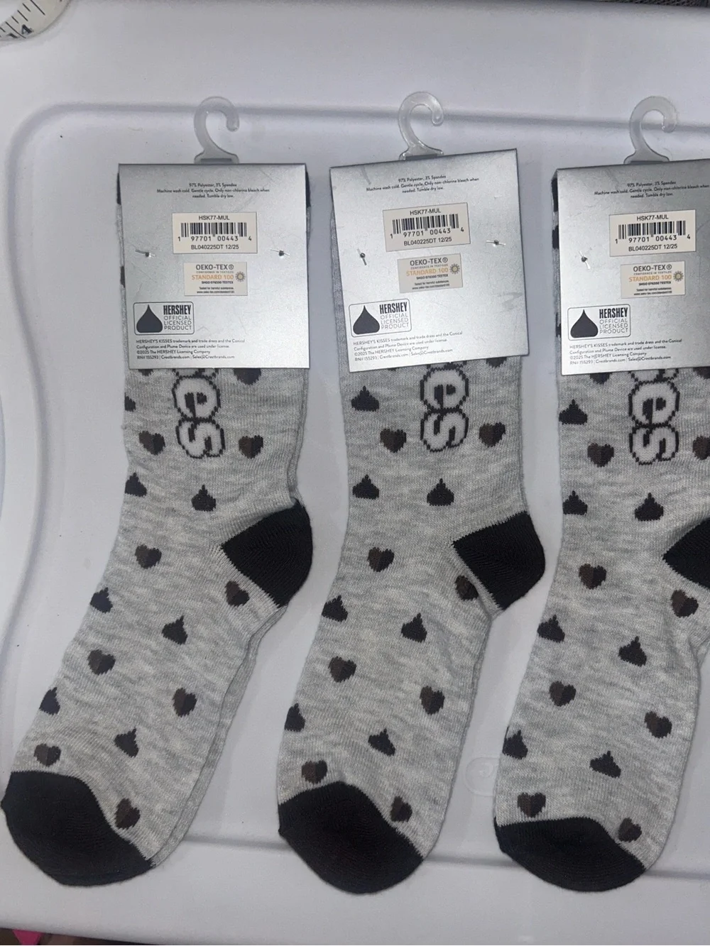 Hershey’s Kisses 🤎 Kids' Socks - 3 Pairs! NWT. Sz 9-3&1/2 kids